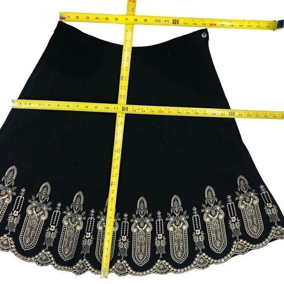 Vintage Joy London Skirt 100% Wool Embroidered Sequins Full Lining - Picture 9 of 11